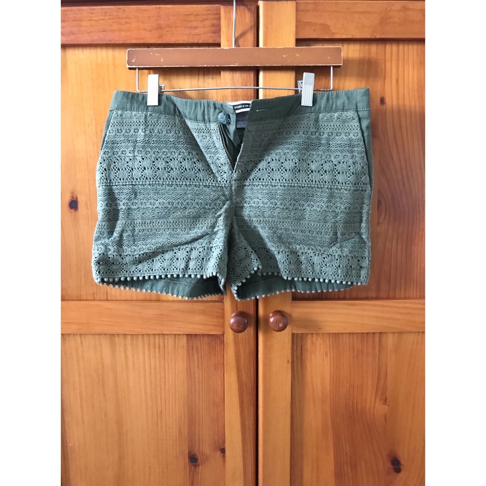 Anthropologie green shorts